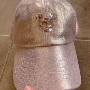 NEW Disney Parks shimmery light pink Hat